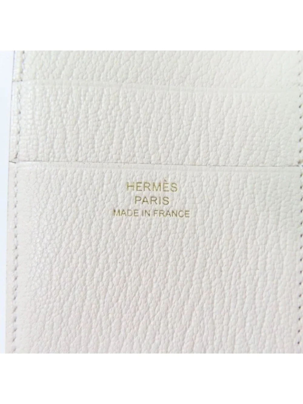 Hermes Bearn Combine Nata Gold Hardware H Logo Compact Wallet Chevre - Picture 11 of 12